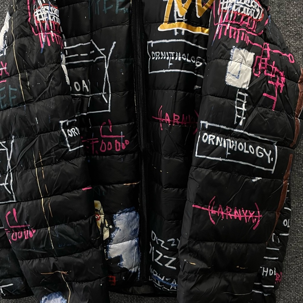 NWT Members Only Jean-Michel Basquiat Alchemy Hooded Puffy Jacket Men’s Size XXL
